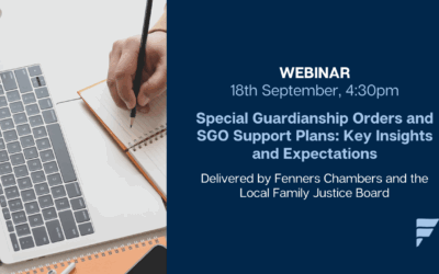 Webinar: Special Guardianship Orders and SGO Support Plans